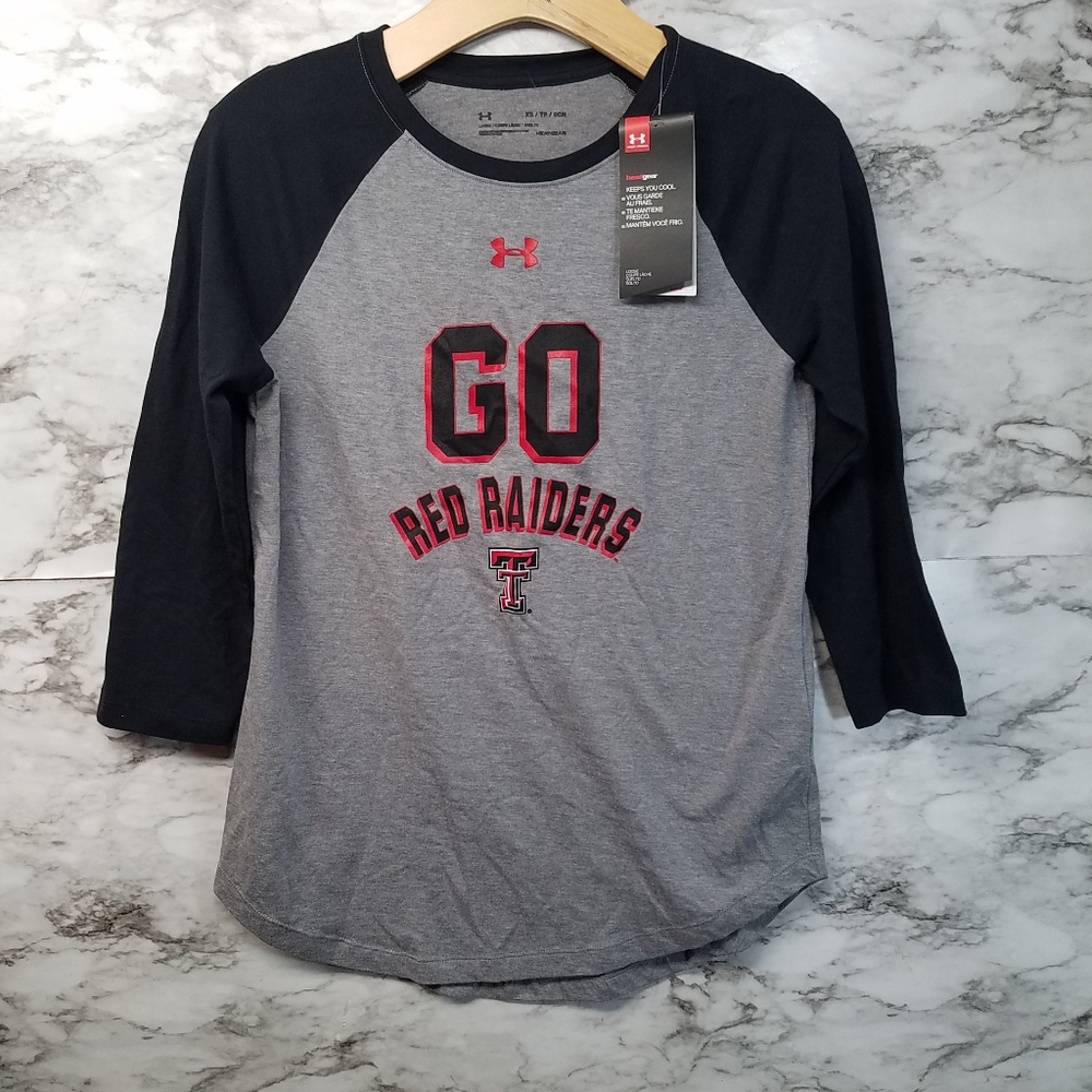 Under Armour Texas Tech Raiders Gray Tshirt XS